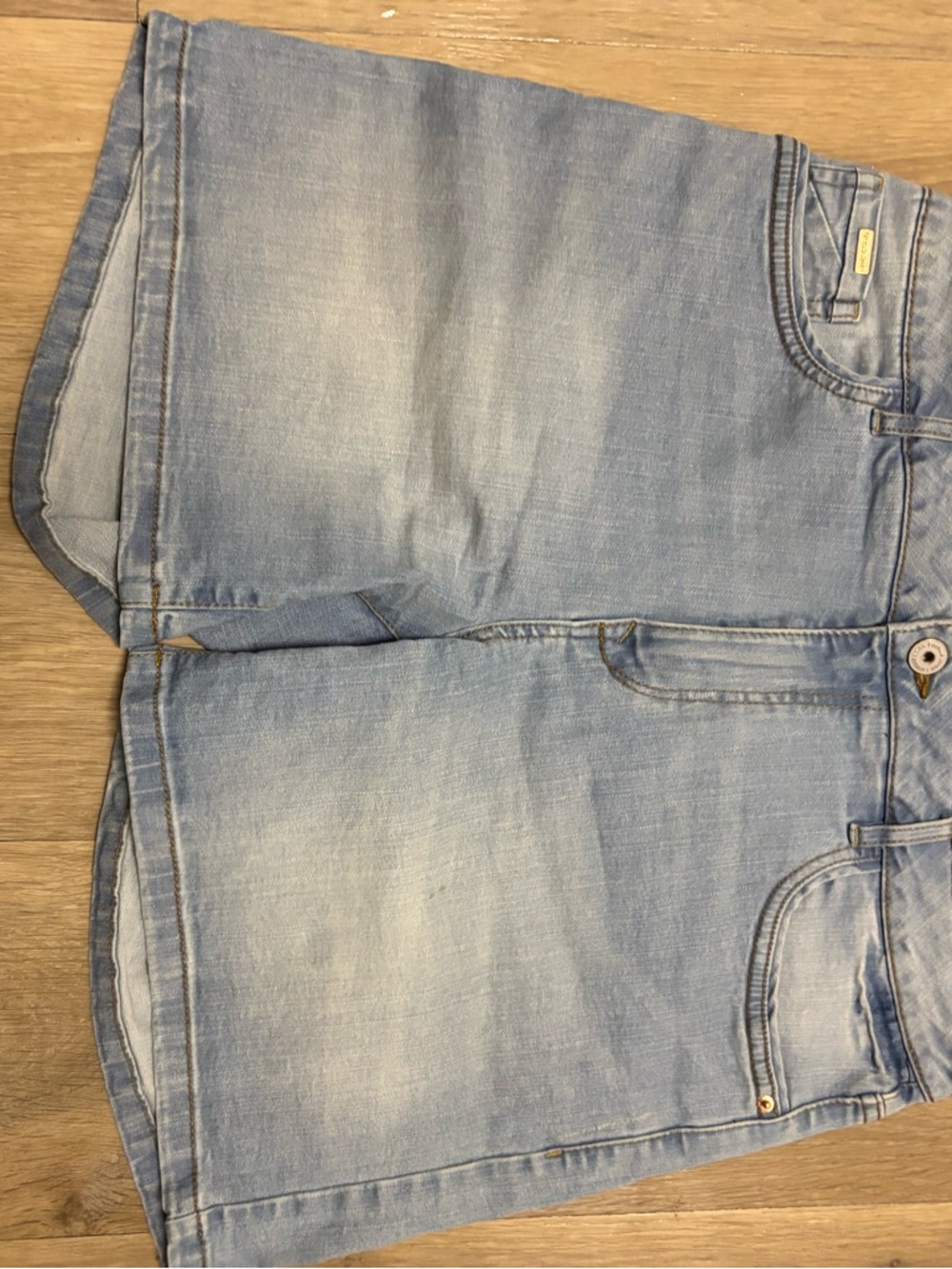 Bershka Light Blue Boyfriend‎ Denim Shorts